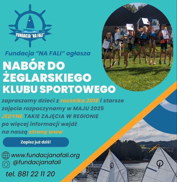nabór do klubu żeglarskiego NA FALI 2025