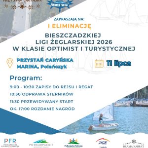 Bieszczadzka Liga Żeglarska 2026 - pierwsza eliminacja